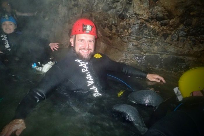 Waitomo Caves floating